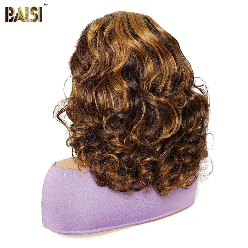 BAISI Peruca Lace Frontal 13x4 Bouncy Wave em Mistura 179€ em 100% Cabelo Humano