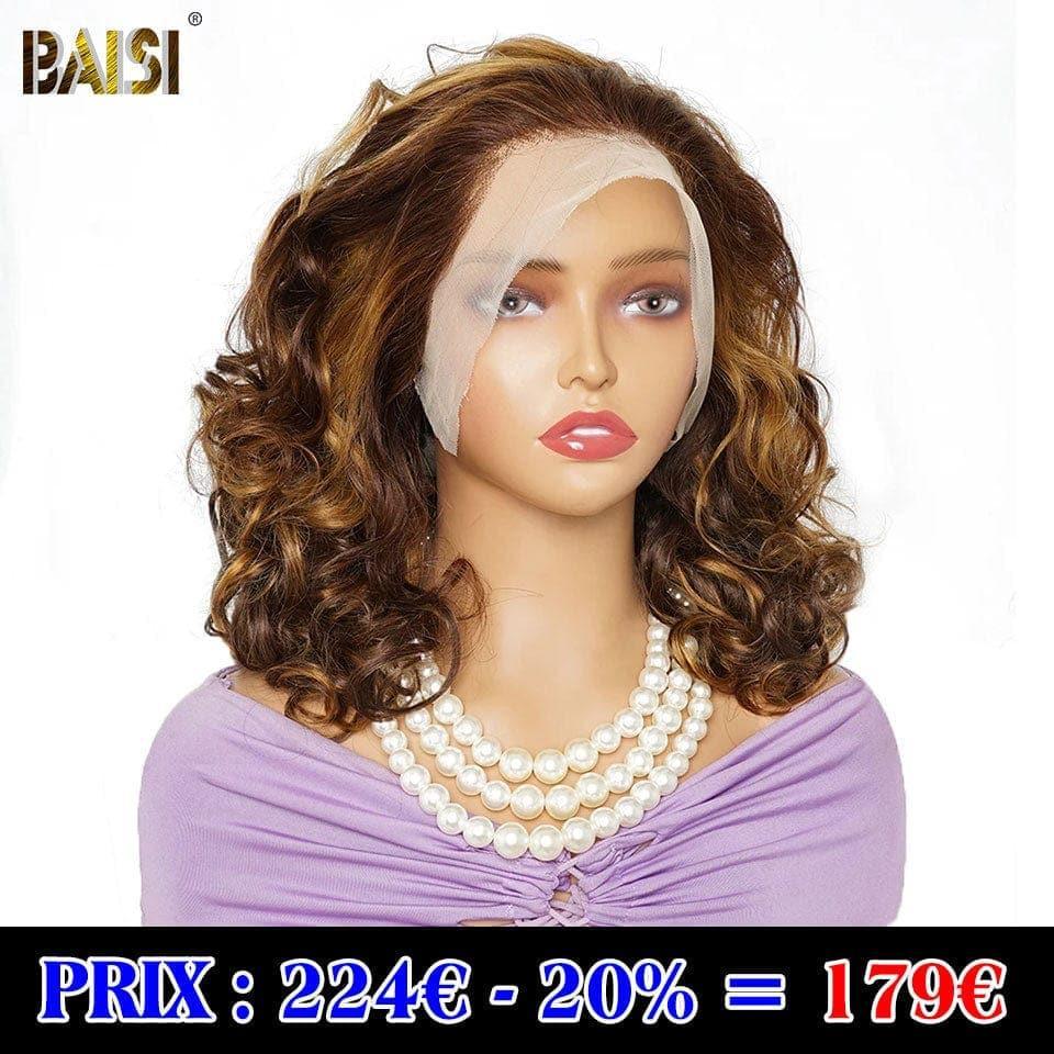 BAISI Peruca Lace Frontal 13x4 Bouncy Wave em Mistura 179€ em 100% Cabelo Humano