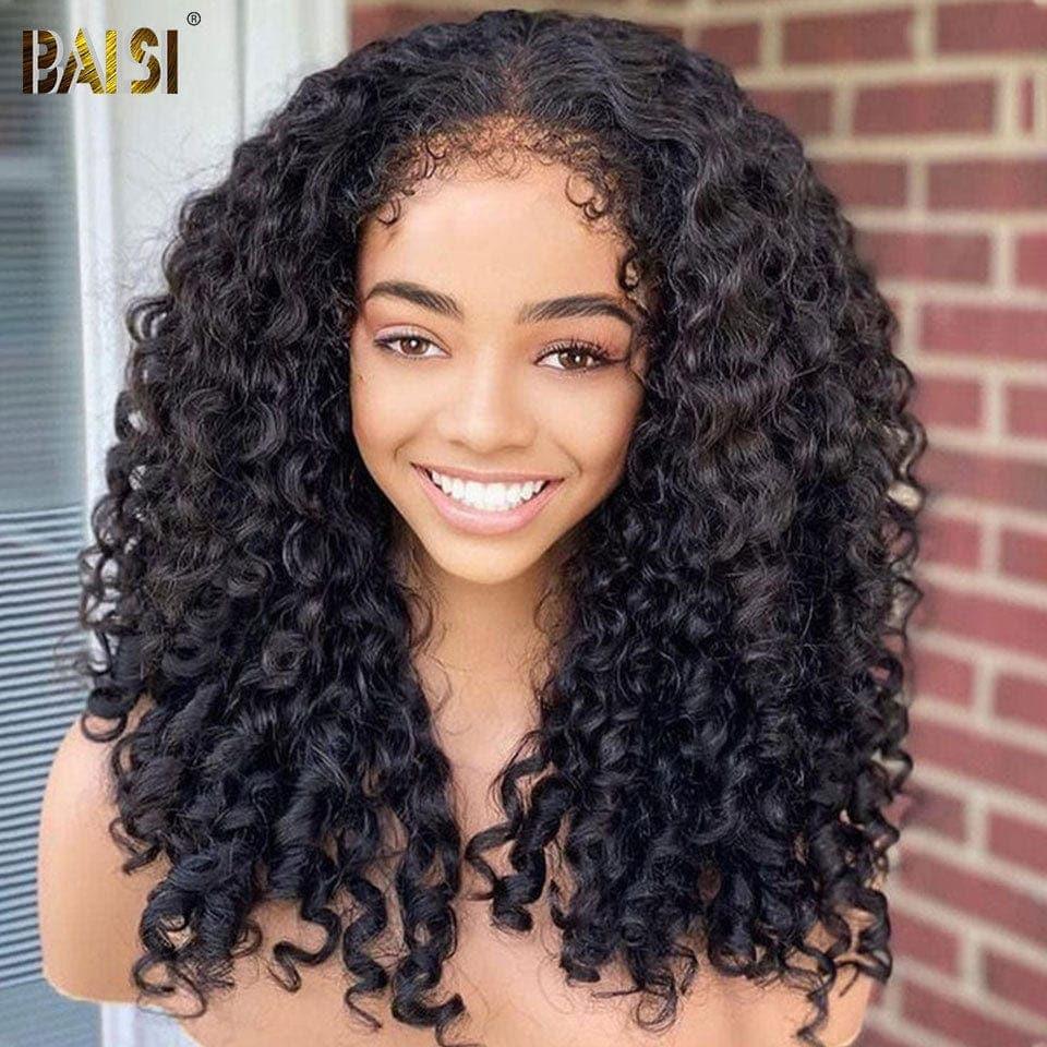 BAISI Compra 1 + 1 Gratis = 119€ senza pizzo pixie Liscio e water wave o 6 Parrucche + 2 Gratis = 500€ in 100% veri capelli umani (nessun codice necessario)