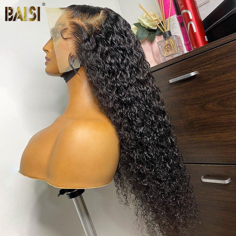 BAISI Compre 2 perucas no mínimo ao preço de fábrica do fornecedor em França, IVA 0€, entrega em 48H, 13X6 Peruca Curly Lace sem cola, lace já cortada, fácil de usar, premium, 100% Raw Hair (sem código)