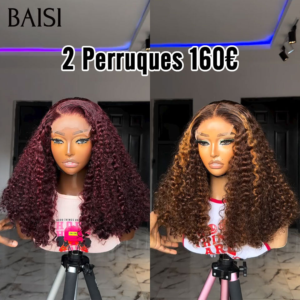 BAISI Set 2 parrucche PROMOZIONE in capelli veri 100% € 164 E € 120 (non serve codice)