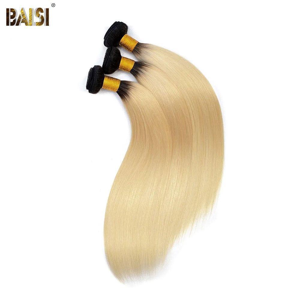 BAISI 12A Tissage Mèche 1B#613 En 100% Cheveux Humains Lisse