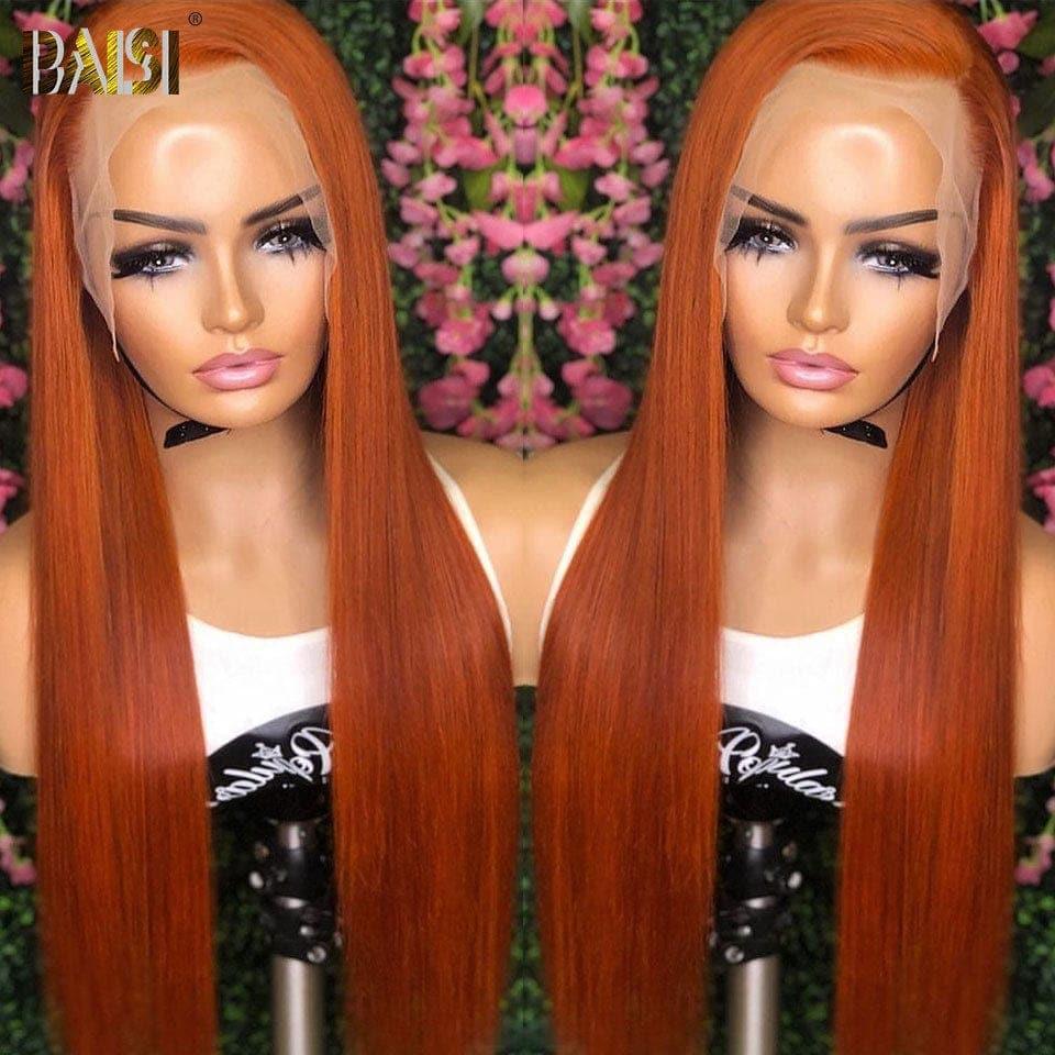 BAISI HAIR FR 2 parrucche all'ingrosso 139€ 4x4 chiusura in pizzo liscia BOB 10 pollici o lotto da 3 parrucche colore arancione 450€ in 100% capelli umani