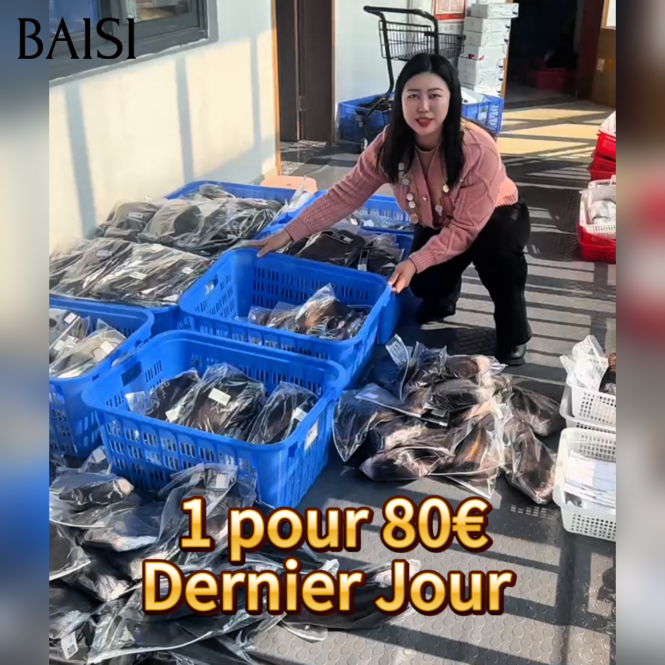 BAISI 1 pour 80€ perruque modèle au hasard selon le stock Facile à Revendre PROMO Prix Fournisseur Soldes en 100% Cheveux Humains sans retour