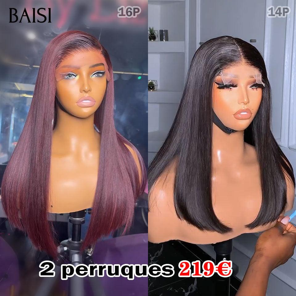 BAISI BLACK FRIDAY 2 Perruques 219€ 3 Perruques sans colle 320€ Réduction avec code promo en 100% vrais cheveux humains
