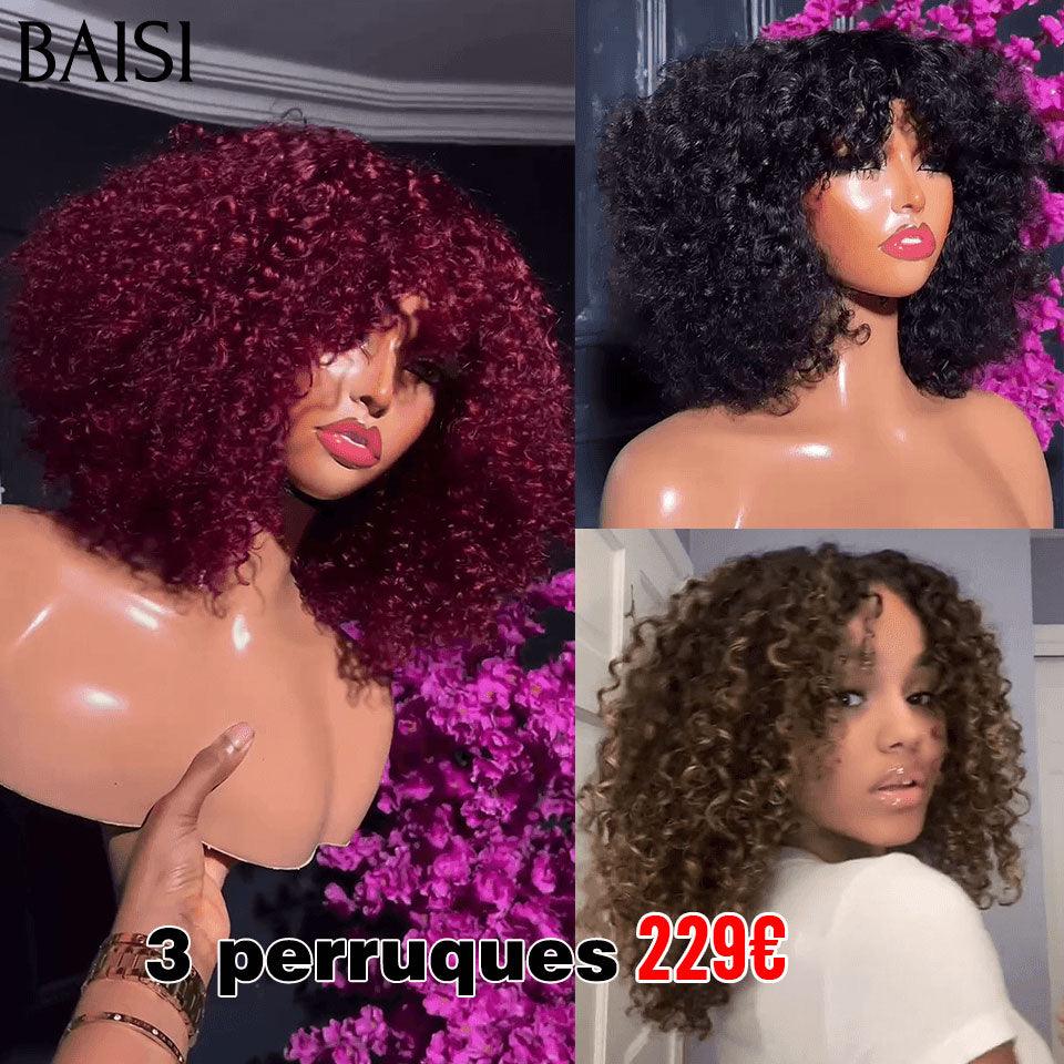 BAISI Set da 3 parrucche 229€ e 6 Parrucche Economiche 275 Euro in 100% Capelli Umani Codice B: FR20