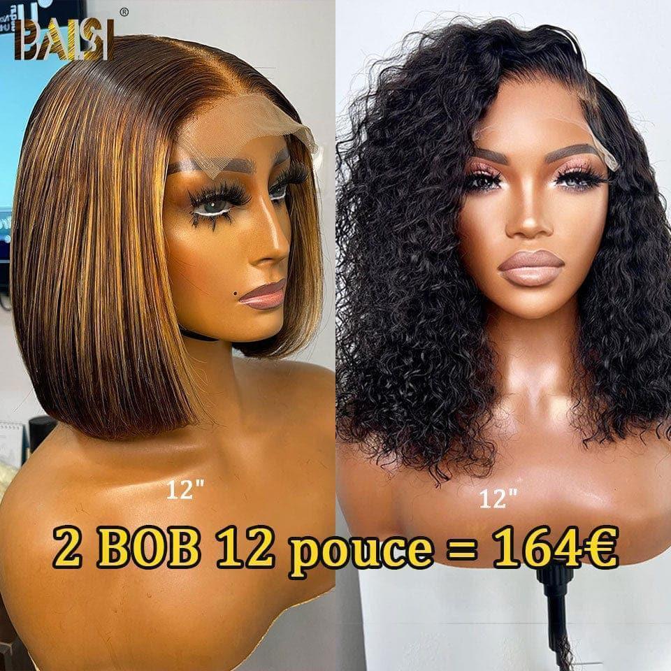 BAISI Set 2 parrucche PROMOZIONE in capelli veri 100% € 164 E € 120 (non serve codice)