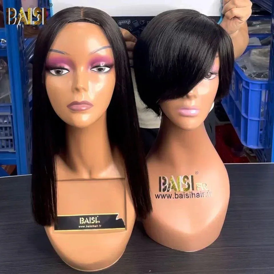 BAISI 2 Parrucche bob 122€ 2X6 lace bob Parrucca di lusso Vietnam Hair 12 pollici + pixie 9188 in 100% capelli umani veri
