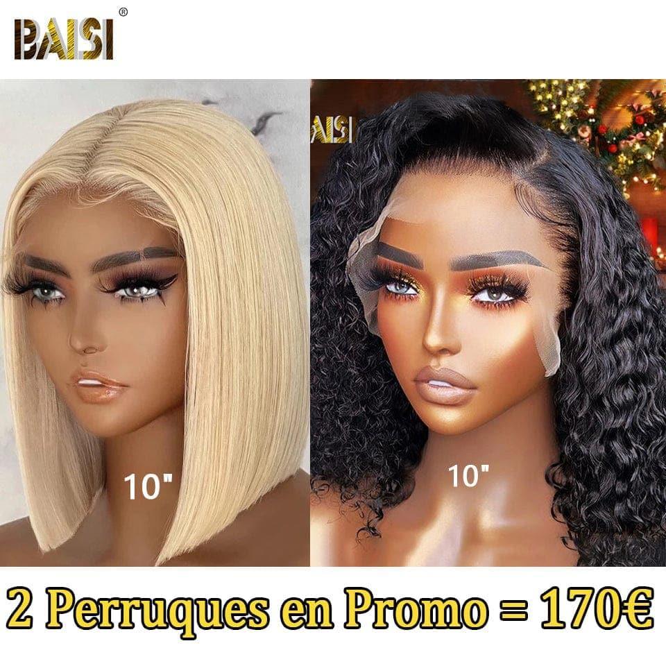 BAISI BLACK FRIDAY PROMO 2 parrucche 8 pollici 135€ o 2 parrucche 10 pollici 170€ in 100% capelli umani veri