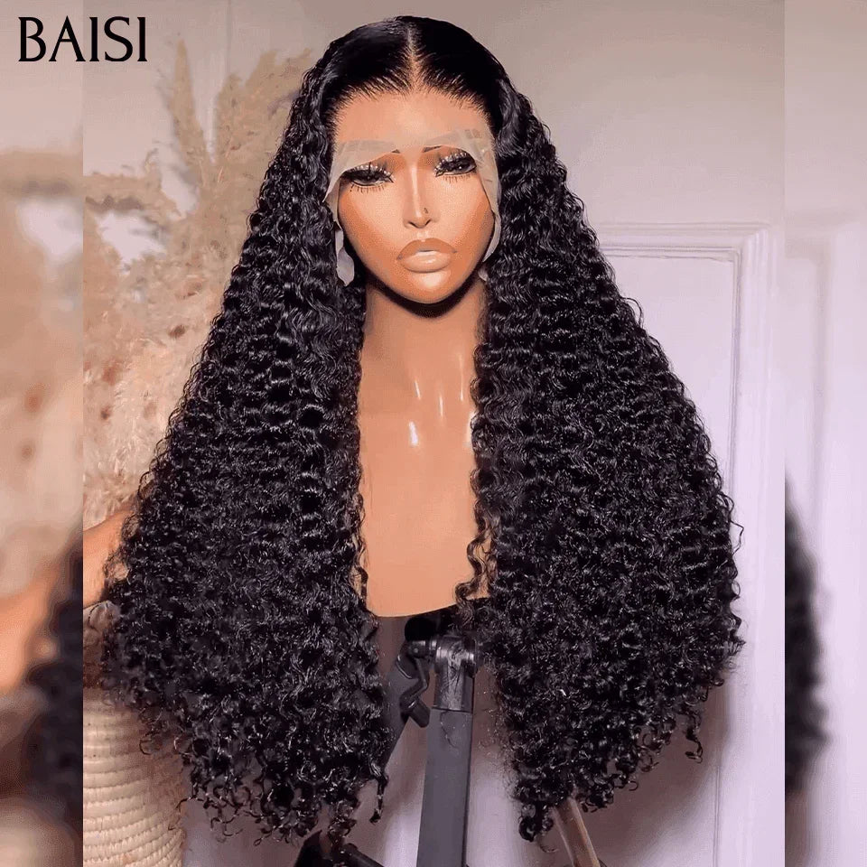 BAISI Promoção Black Friday Preço Peruca Frontal Cacheada 13x4 Premium A1, volume 350%, densidade, cabelo double drawn, 20 polegadas