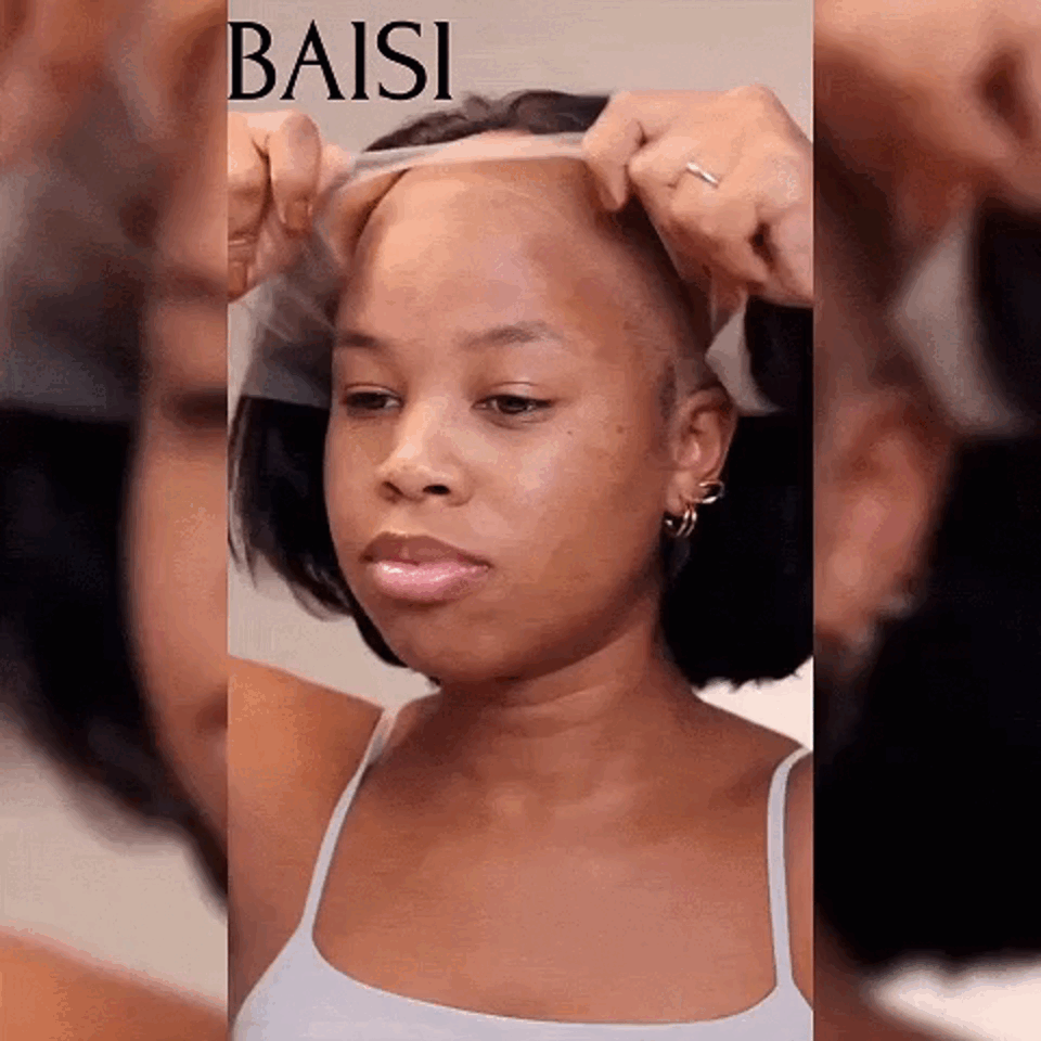 BAISI Pixie Frontale 13x4 lace tranparente 8 Pouce lisse Noir naturel 76€ C