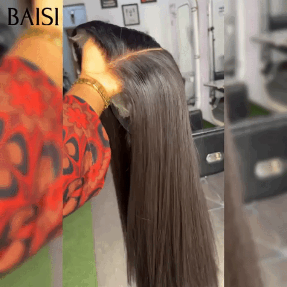 BAISI PROMO DE BLACK FRIDAY 4x4 Closure Peruca em cabelo humano para mulheres negras
