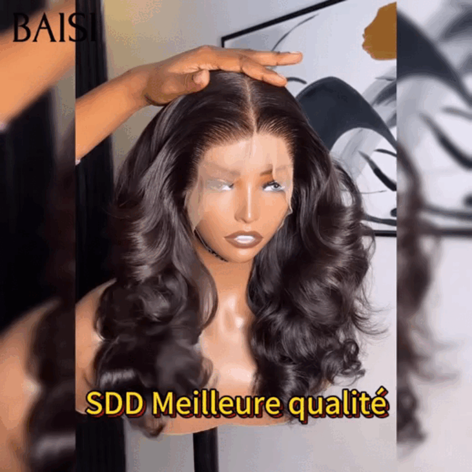 BAISI SDD Parrucche di Lusso Alta Qualità Body Wave A2 Realizzate con capelli double drawn ciocche vergini volume 250% densità oltre 20 anni di utilizzo
