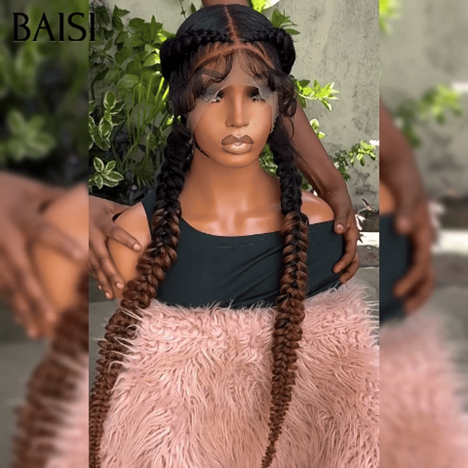 BAISI Perruque Full Lace 179€ 100% Cheveux Naturels perruque Petite natte Coiffure Chignion 100% Comme la video 100% cheveux humains FR40