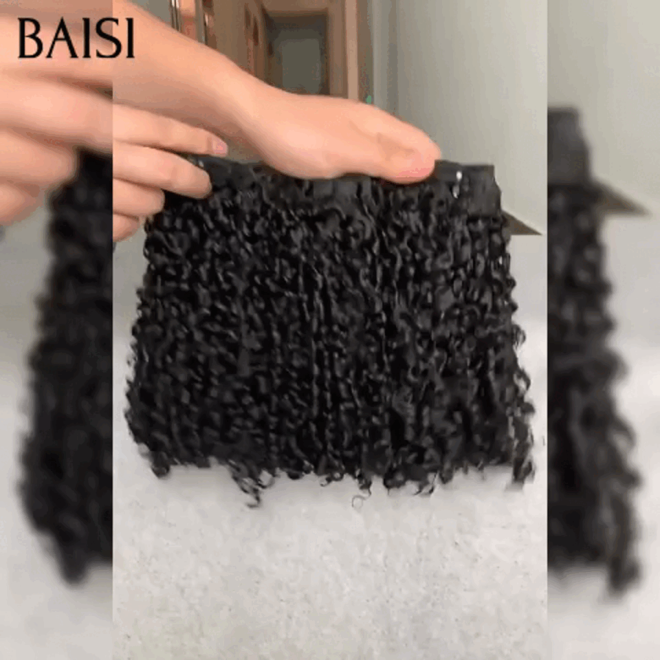 BAISI 12A Tissage Mèche 3 boules water wave noir En 100% Cheveux Humains
