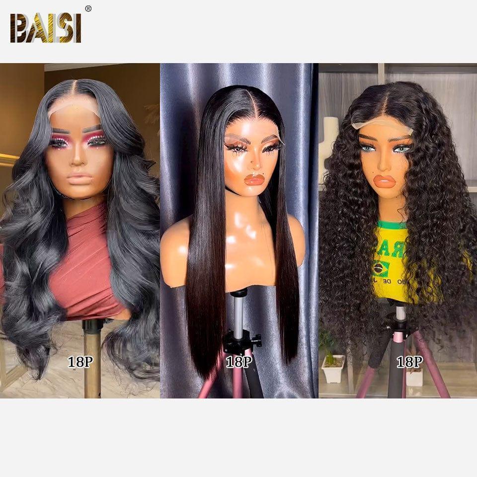 BAISI Conjunto de 3 perucas lace 4X4 18 polegadas 319 euro ou 3 perucas 4X4 curly wave e 2X6 lisas 320 euro em 100% cabelo humano verdadeiro