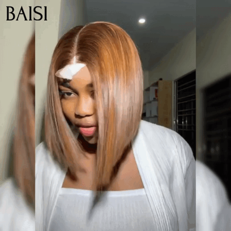 BAISI 4 Perruques de qualité 229€ en France ou Perruque Lisse DE luxe Bob 2x6 Lace 10 Pouces 109€ moitié prix 100% Vietname Hair Couleurs personnalisées En 100% Vrais Cheveux Humains MP50