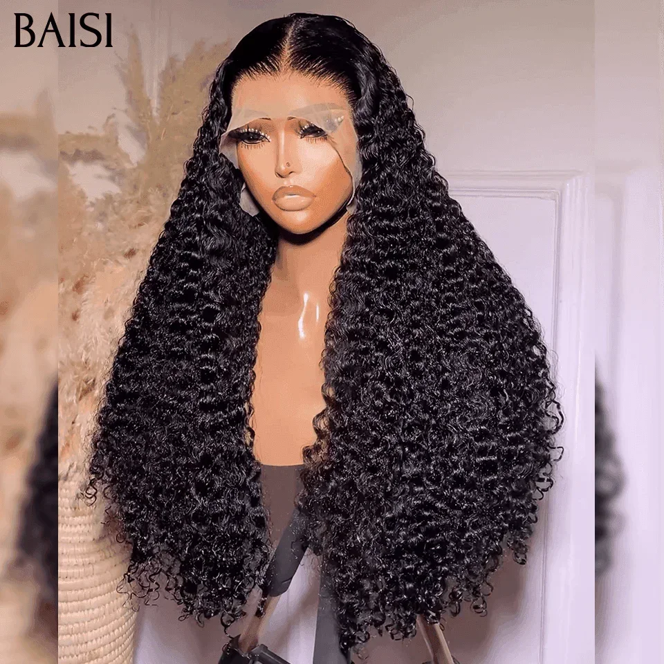 BAISI Promoção Black Friday Preço Peruca Frontal Cacheada 13x4 Premium A1, volume 350%, densidade, cabelo double drawn, 20 polegadas