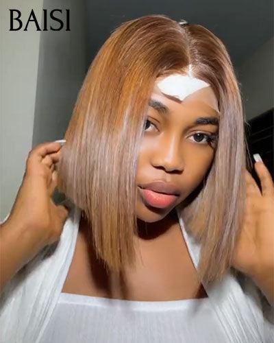 BAISI 4 Perruques de qualité 229€ en France ou Perruque Lisse DE luxe Bob 2x6 Lace 10 Pouces 109€ moitié prix 100% Vietname Hair Couleurs personnalisées En 100% Vrais Cheveux Humains MP50