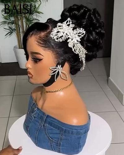 BAISI 100% identique Coiffure de Mariage Carol + Accessoires gratuits Prête à porter avec lace frontale