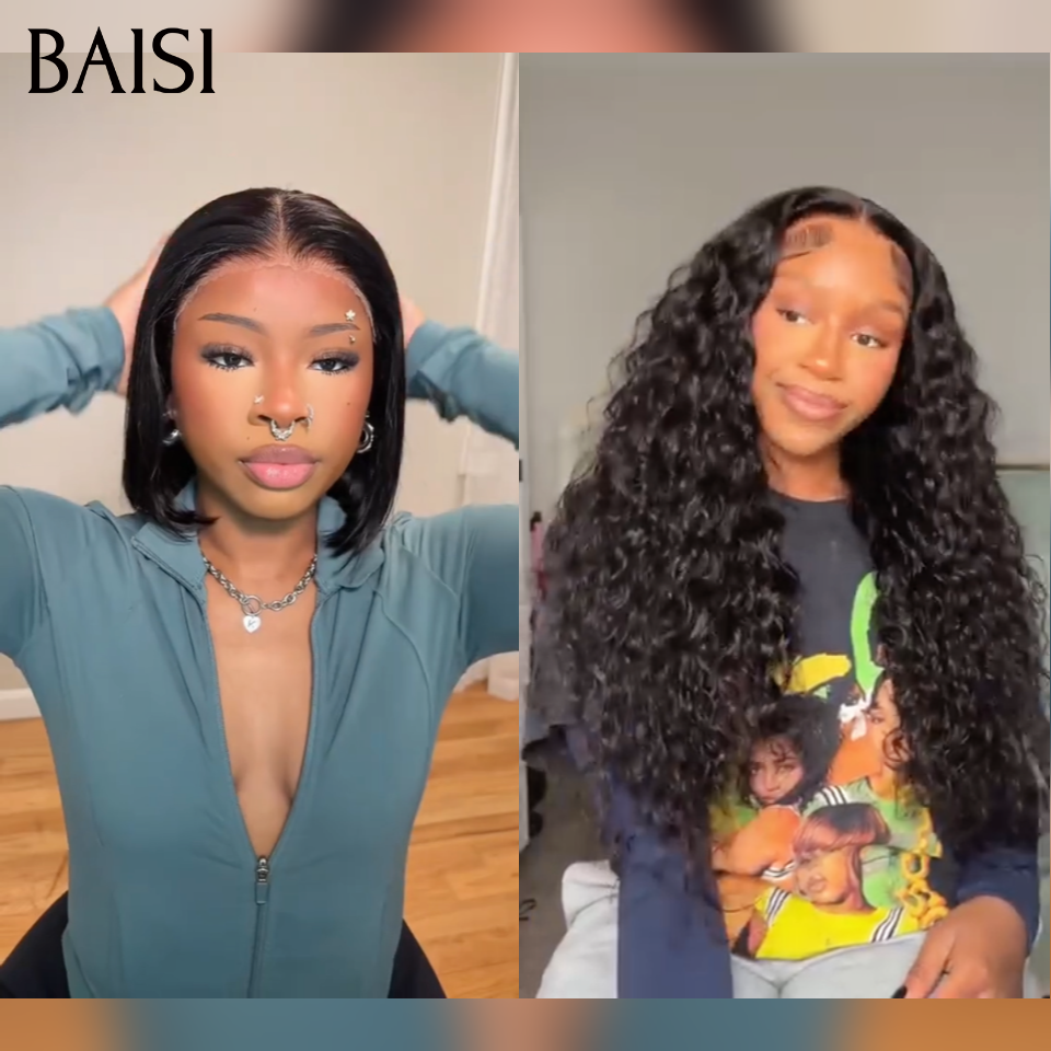 BAISI Compra 1 + 1 Gratis = 220€ Parrucca 1 Parrucca 360 Lace Regolabile 18 pollici 250% densità 169€ in 100% capelli umani veri