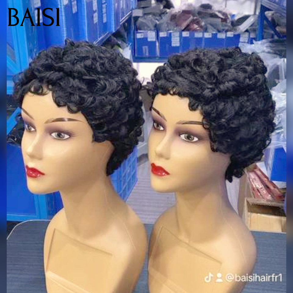 BAISI Lot De Perruque Ventes En Gros 2 Perruques 50€ En 100% vrais Cheveux Humains FR38