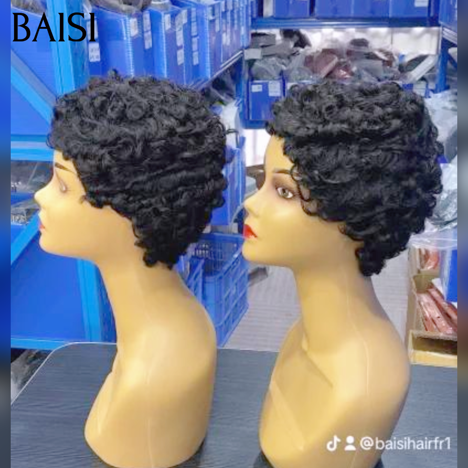 BAISI Lot De Perruque Ventes En Gros 2 Perruques 50€ En 100% vrais Cheveux Humains FR38