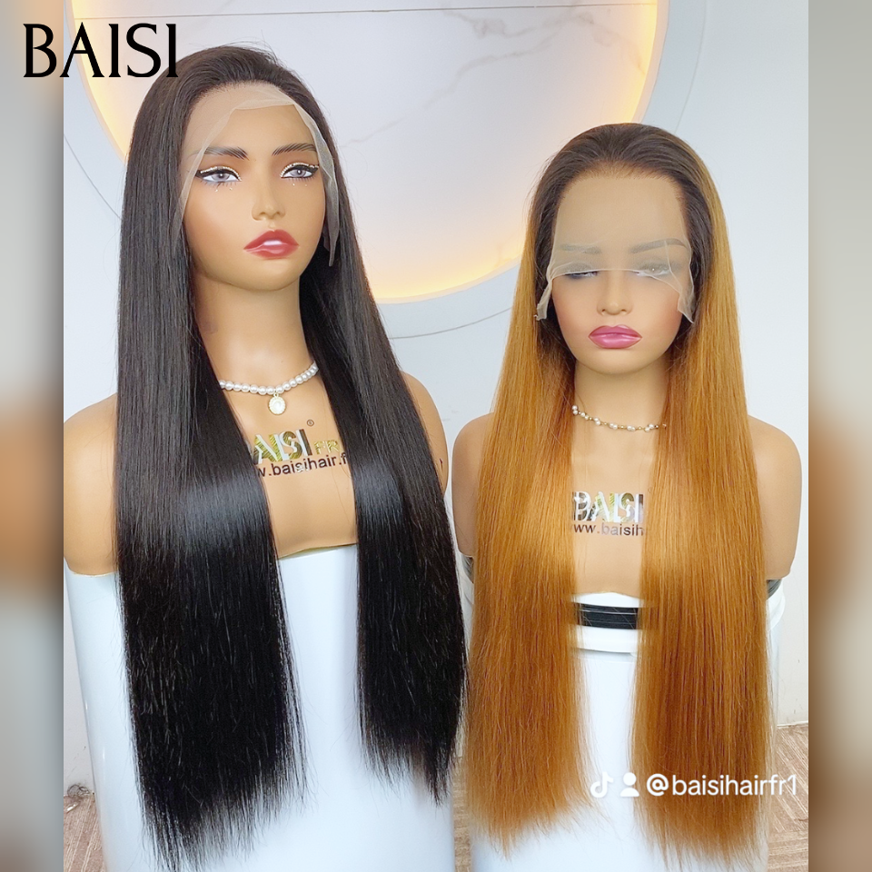 BAISI PROMO 2 Perruques 32 pouce 13×4 lace frontal Lisse 120€ en blended human hair sans retour