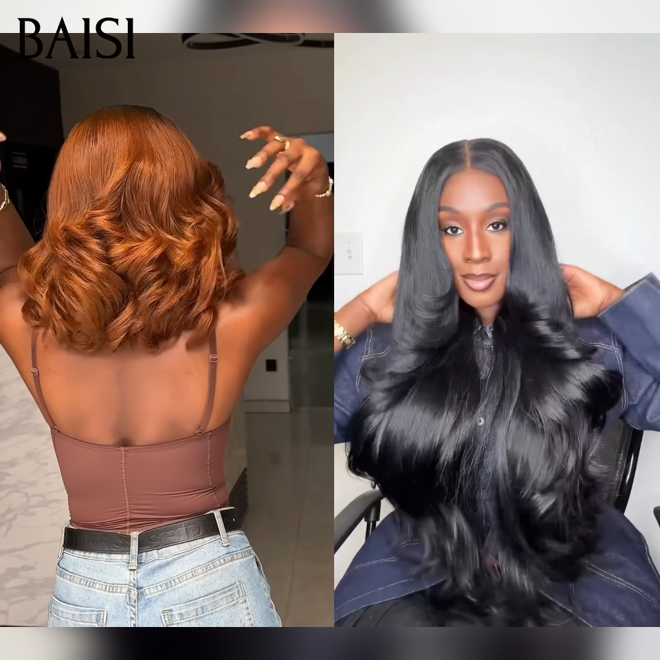 BAISI 2 Pour 99€ 4x4 lace closure egg wave 14 pouces et blended human hair egg wave ou Perruque Bouclée Egg Wave lace closure 75€ Moitié Prix en couleur blonde En 100% Cheveux Humains