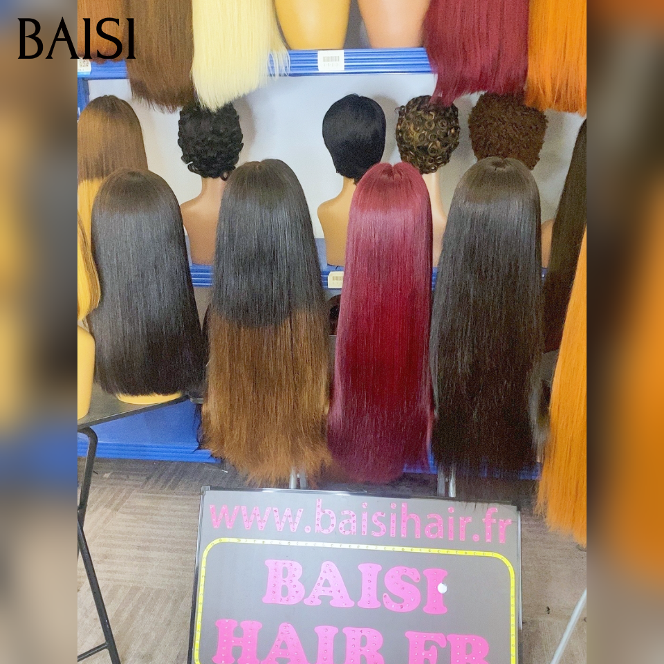 BAISI Prix d'usine 1 perruque 110€ ( 100% VIETNAM HAIR ) ou 10 perruques 150€ (6 longues lisses 32p et 24p + 4 courtes 10p et 14p ) couleurs facile à revendre soldes blended humains hair sans retour