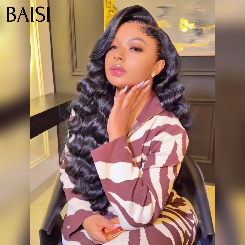 BAISI body wave frontale 20 pouces en noir 129€ ou 2 Perruques 210€ Moitié Prix lace Frontal Lisse et curly wave 200% densité plus de 20 ans d' utilisations en 100% vrais cheveux humains
