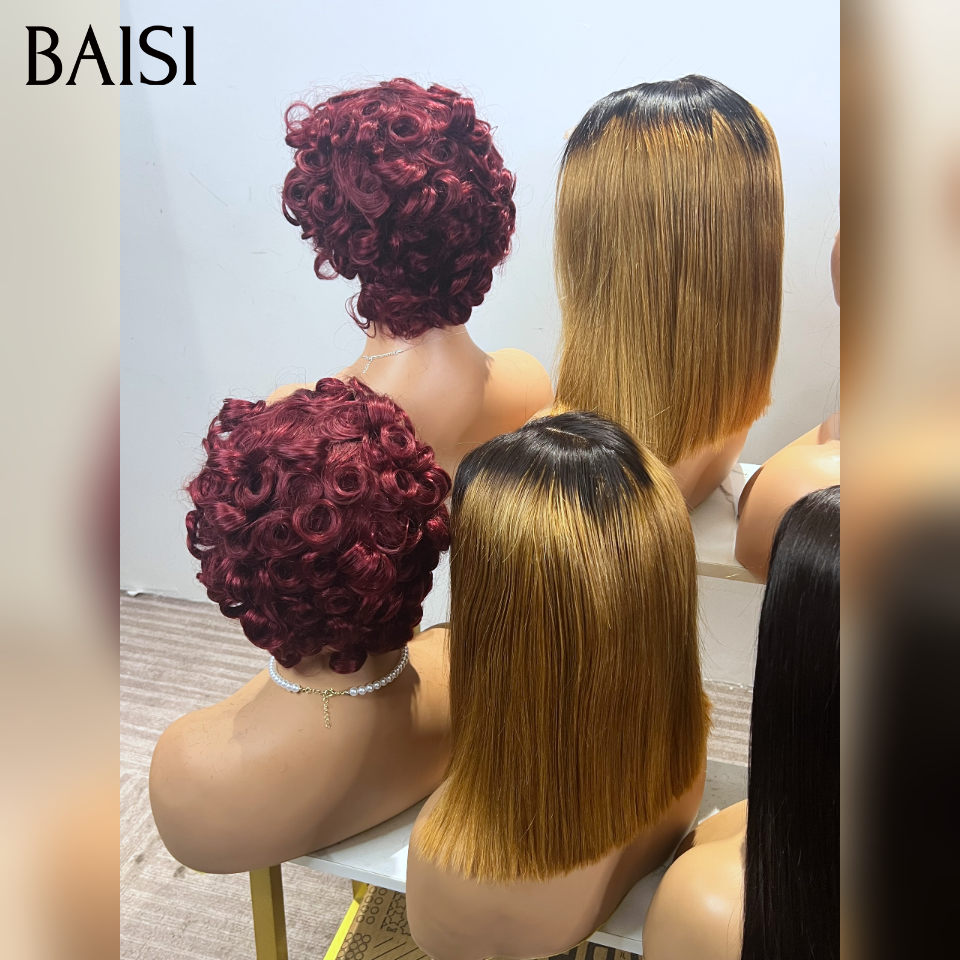 BAISI vente flash 5 Perruques 399€ en France Lisse et egg wave Moitié Prix 100% human hair