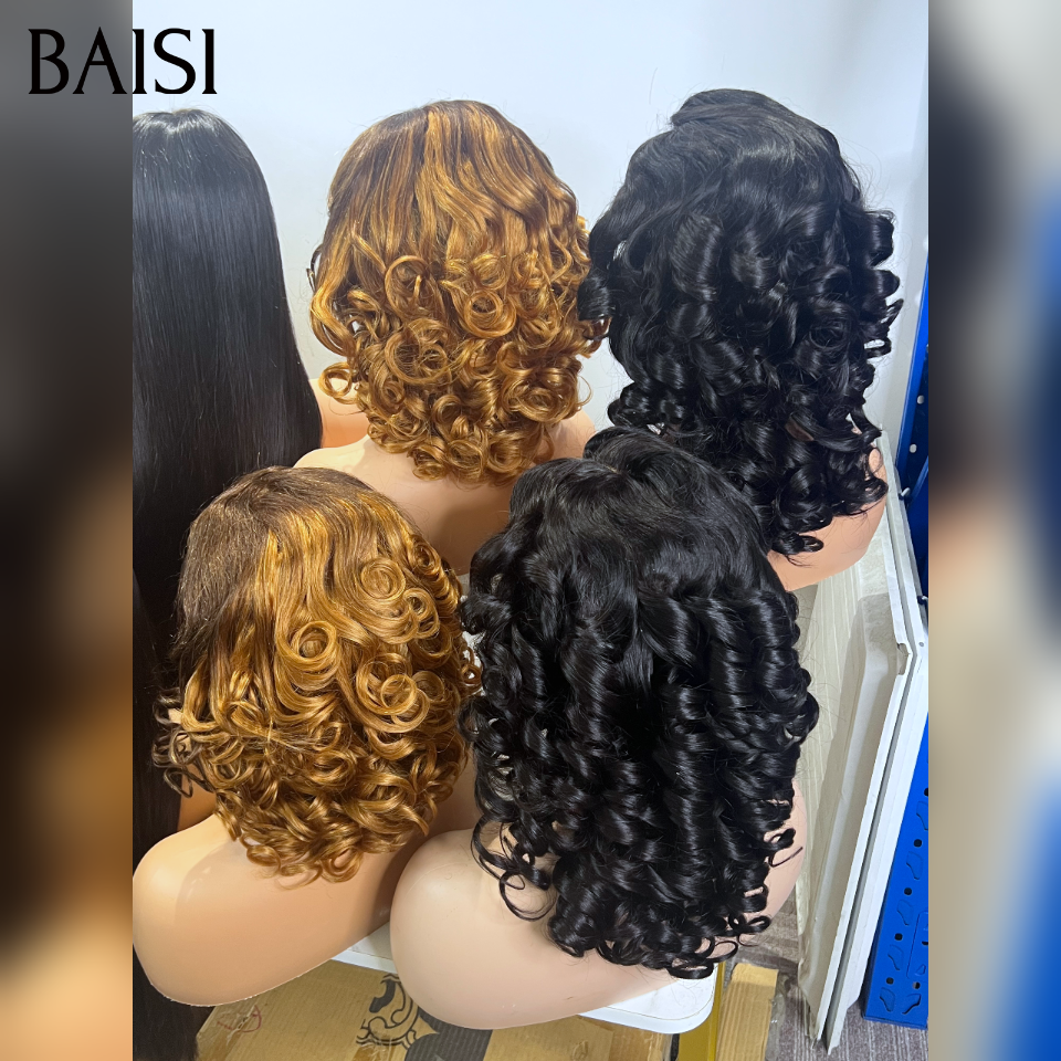 BAISI vente flash 5 Perruques 399€ en France Lisse et egg wave Moitié Prix 100% human hair