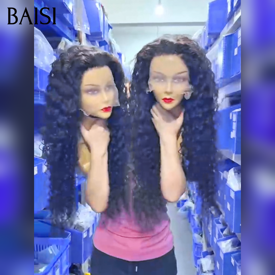BAISI Perruque deep wave 24 pouces 149€ en noir en 100% Cheveux Humains