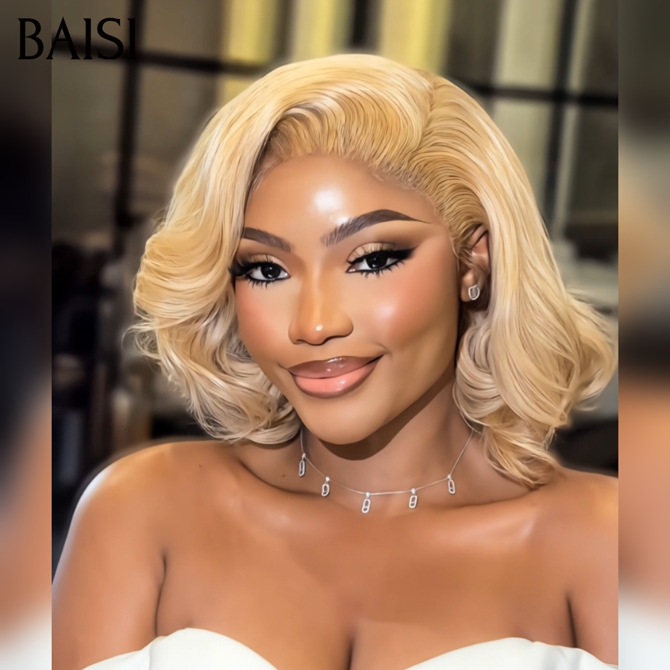 Perruque boucle EGG wave 99€ lace frontal Moitié prix produit BOB en couleur blonde en 100% Cheveux Humains