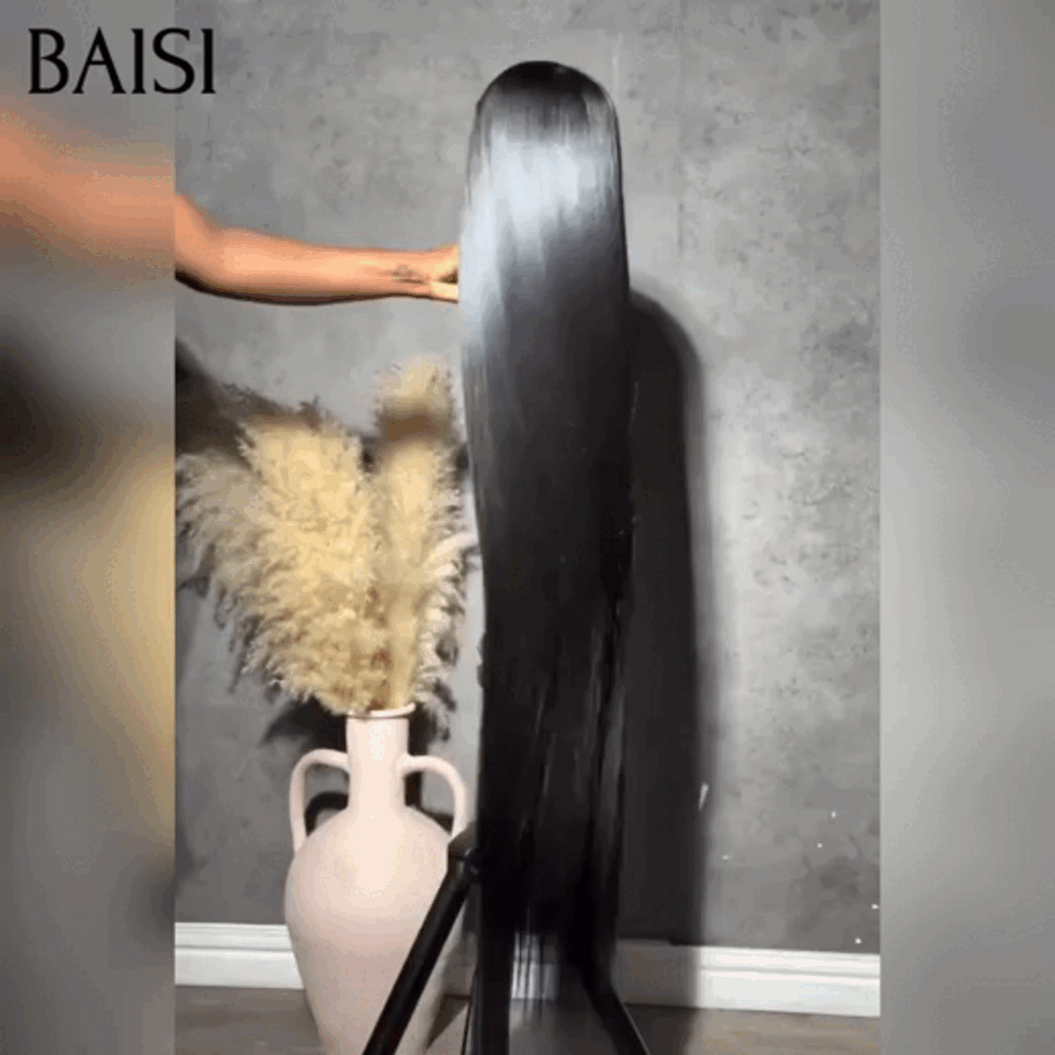 13x4 lace frontal Perruque Lisse 20 pouce 126€ raw hair NOIR 100% bonne qualité en 100% Cheveux Humains