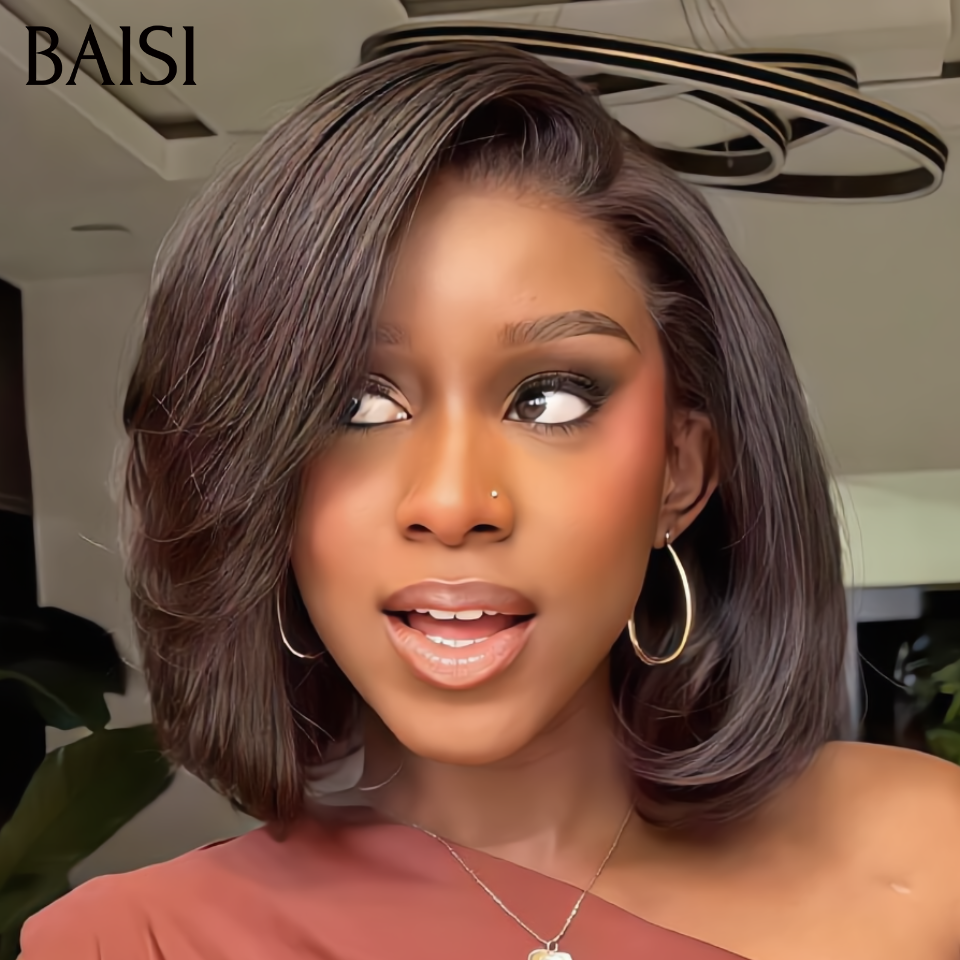 BAISI promo Prix d'usine perruques 3 Courtes 150€ ( Noir + Marron + Mixte 8P ) cheveux humains ou 10 perruques 150€ (3 pièces 32 pouce + 1 pièce 20 pouce + 4 pièces 12 pouce + 2 pièces 10 pouce ) cheveux naturels en soldes blended hair sans retour