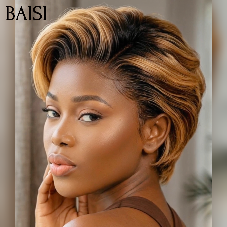 BAISI promo Prix d'usine perruques 3 Courtes 150€ ( Noir + Marron + Mixte 8P ) cheveux humains ou 10 perruques 150€ (3 pièces 32 pouce + 1 pièce 20 pouce + 4 pièces 12 pouce + 2 pièces 10 pouce ) cheveux naturels en soldes blended hair sans retour