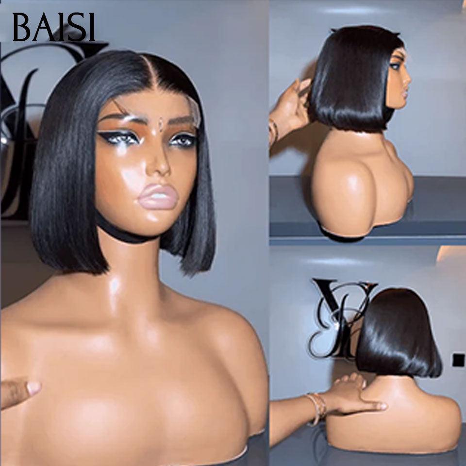 BAISI 3 perruques au choix 240€ ajouter dans le panier un par un au prix d'usine fournisseur coiffure Personnalisée boucle sans colle ou 13X4 lace ou 4X4 lace 9 différentes types de perruques pixie vente en gros pour revendre (Pas Besoin de Code)