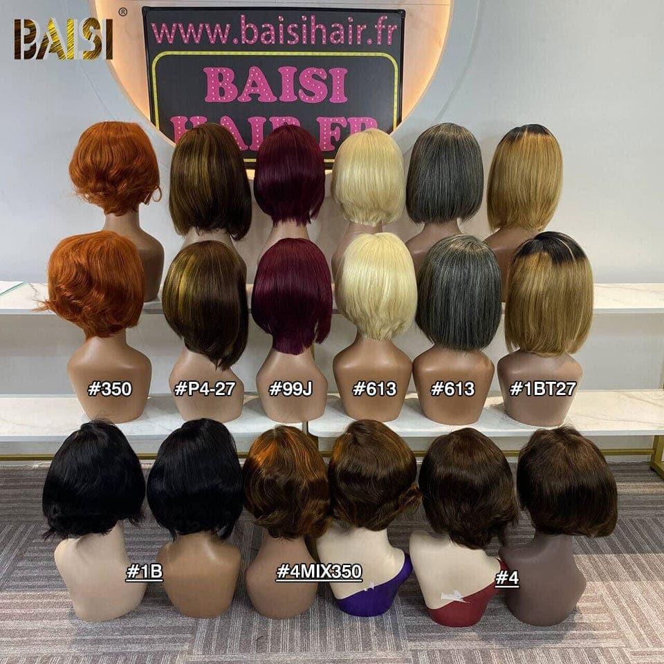 BAISI EM PROMOÇÃO 4x4 lace water wave 14 polegadas 139€ ou 13x4 Lace Frontal Pixie colorido em 100% cabelo humano