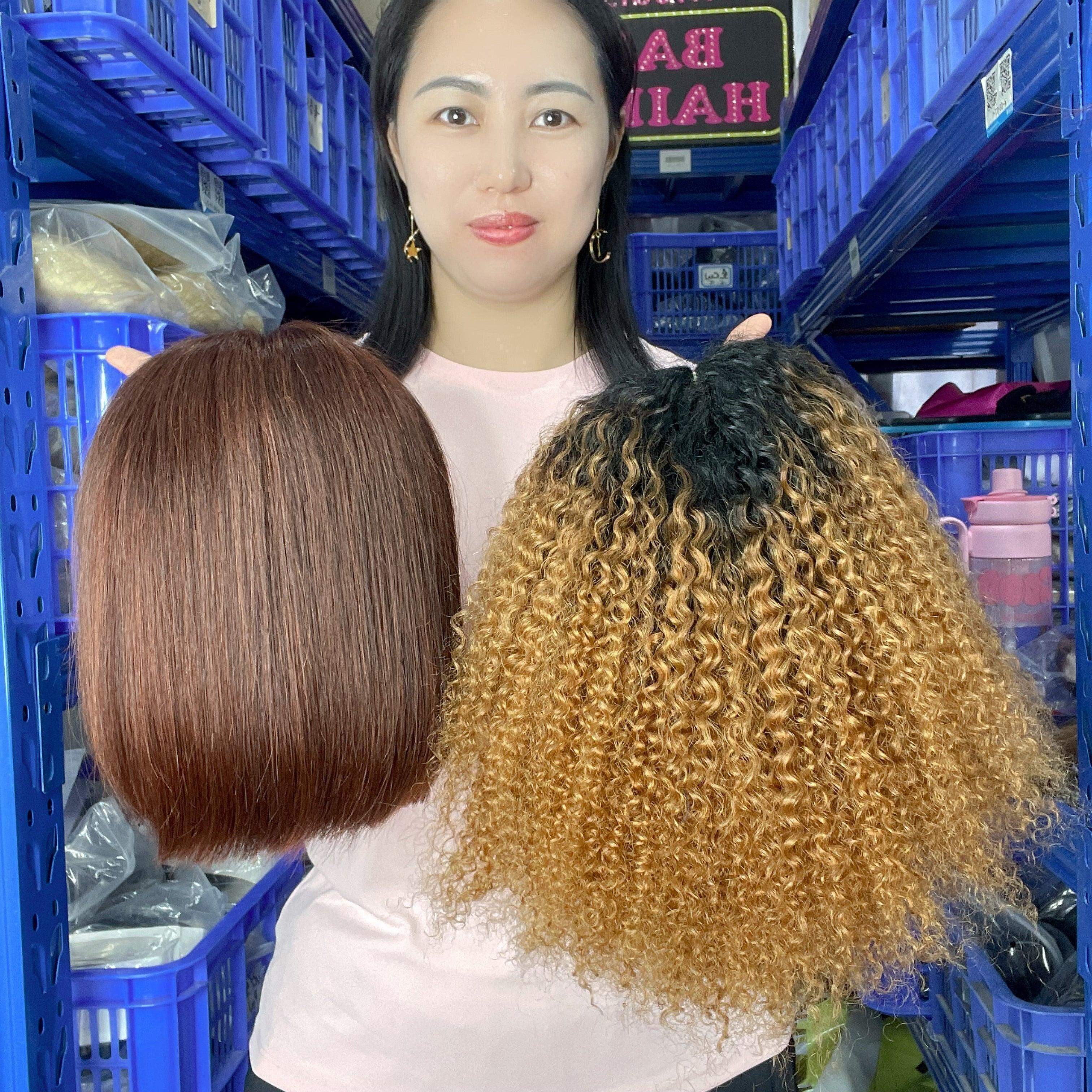 BAISI 2 perruques en couleurs 150€ ou 2 perruques noirs 250€ en 100% vrais cheveux humains