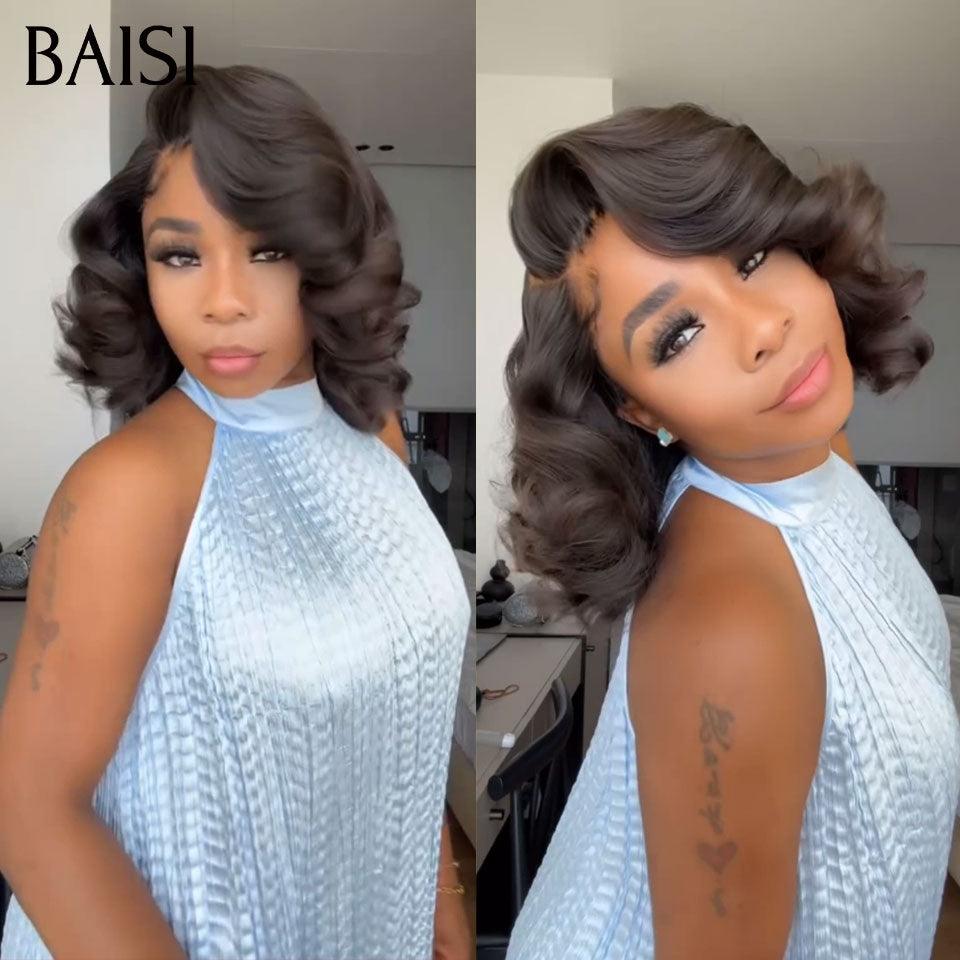 BAISI Offre Flash 70€ Perruque Bouclée Egg Wave NOIR ou Bouncy curl 86€en 100% Cheveux Humains
