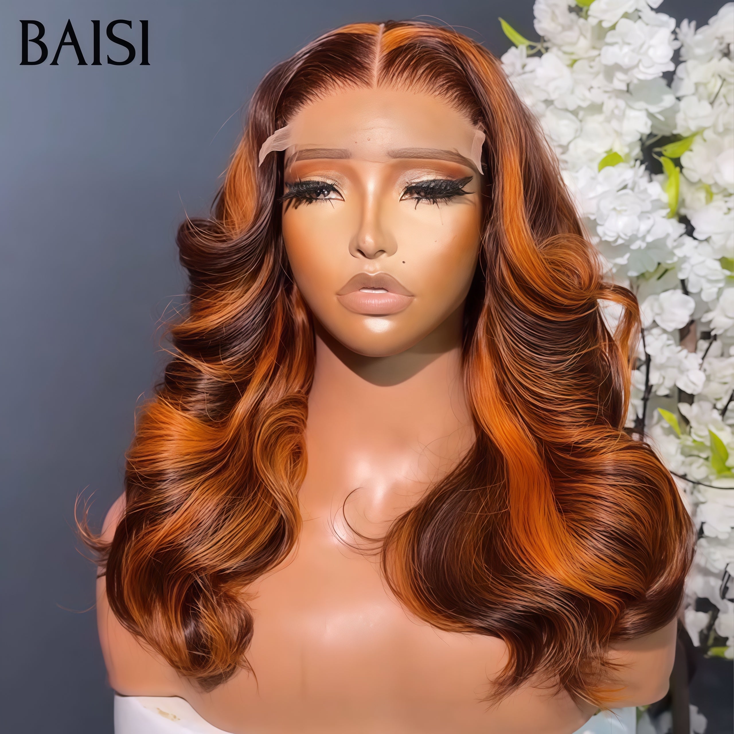 BAISI 1 Chioma 68€ + 1 BOB 0€ Pixie 13x4 Lace finger wave et Sans Colle ou 4X4 lace closure Perruque Bouclée Egg Wave 90€ Moitié Prix en couleur marron mixte orange En 100% Cheveux Humains