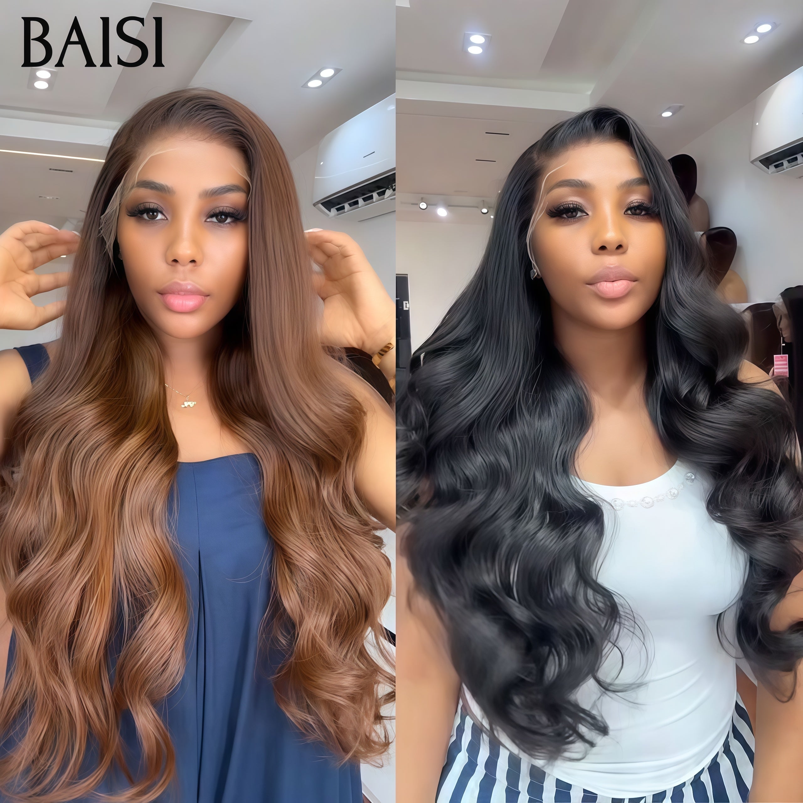 BAISI BLACK FRIDAY 2 Parrucca 30 pouce 319€ metà prezzo 13x4 lace frontal Body wave colore Marrone e NERO 100% capelli umani