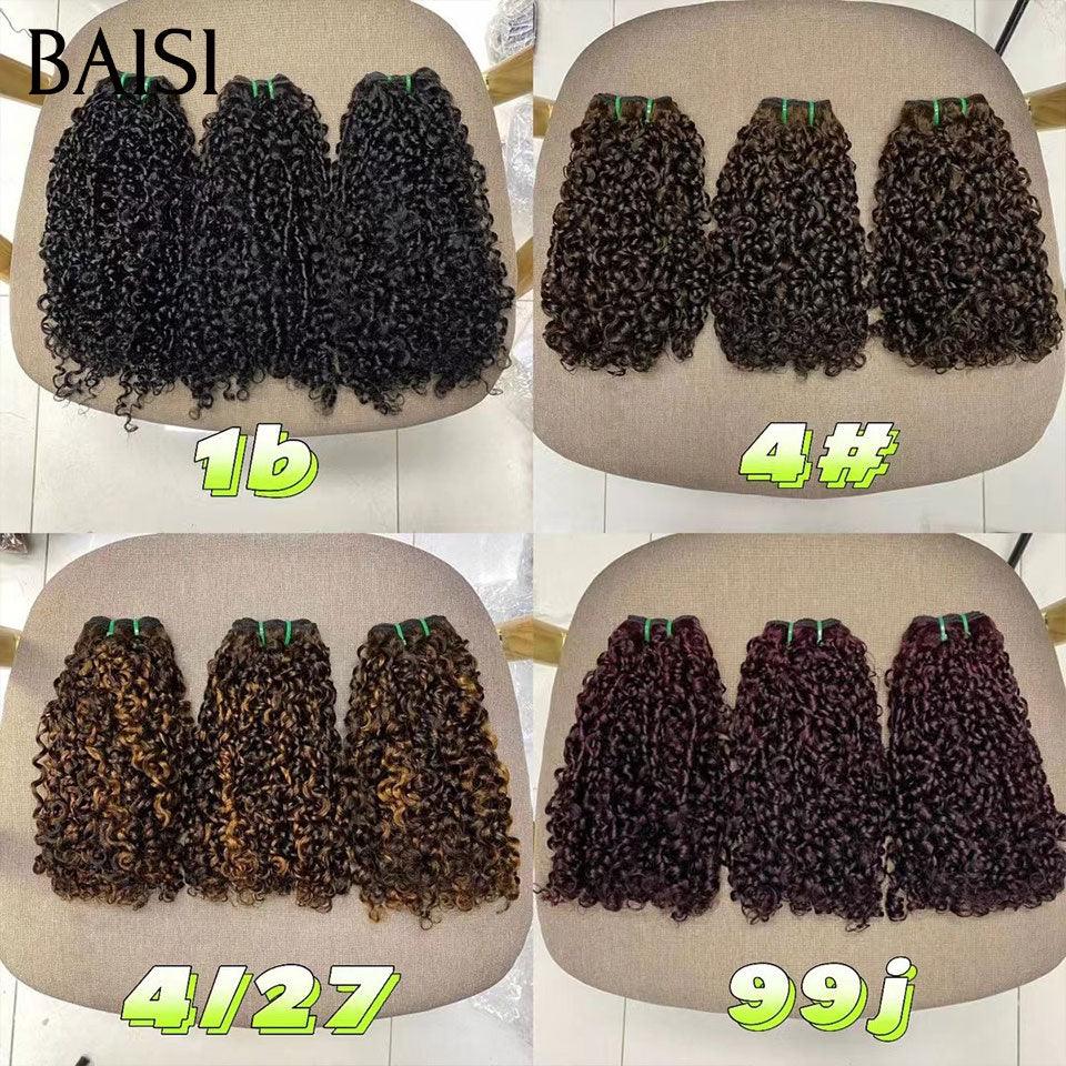 BAISI 12A Tissage Mèche 3 boules curly wave 6 couleurs En 100% Cheveux Humains