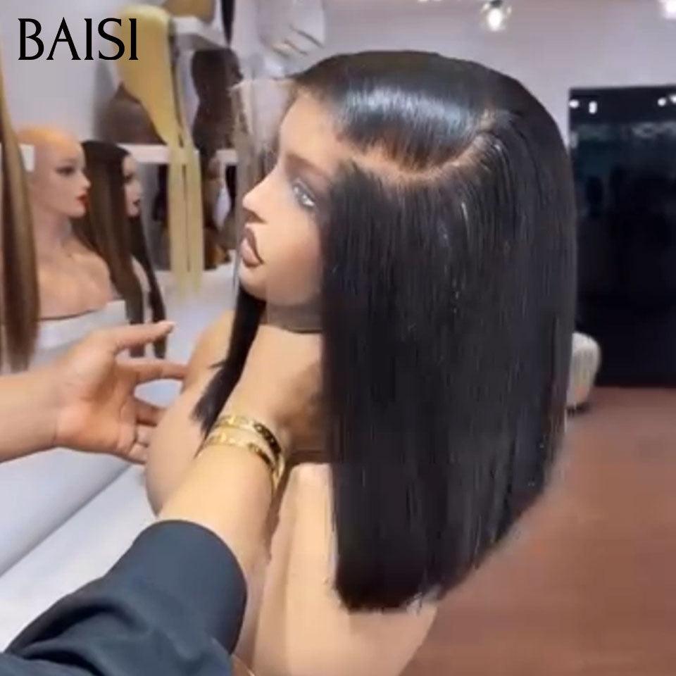 BAISI 4 Perruques pour revendre 498€ curly wave 18 pouces en couleur NOIR et Marron et lisse 10 Pouces NOIR et lisse 8 pouces rose en 100% vrais cheveux humains