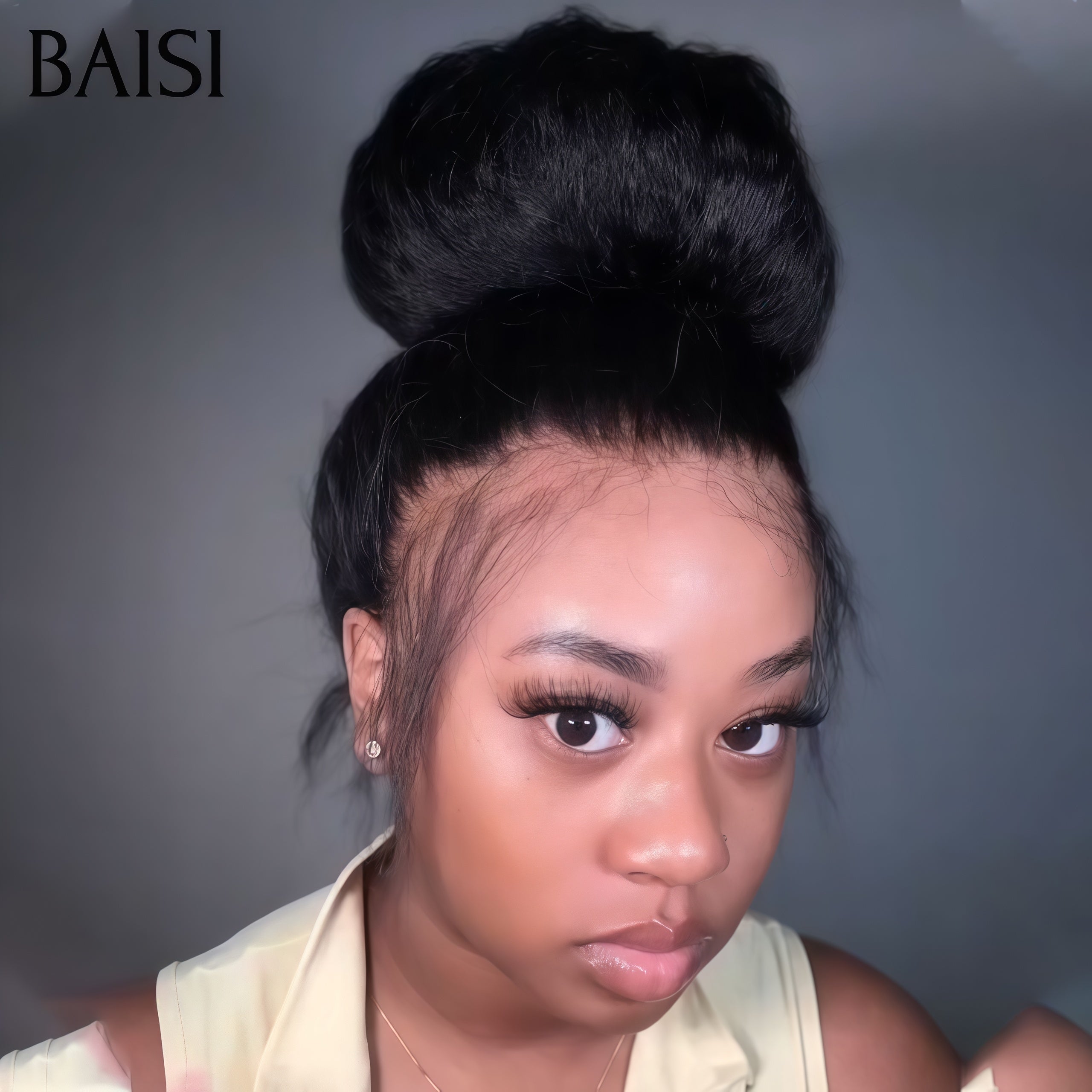 BAISI BLACK FRIDAY PROMO BAS PRIX 119€ Yaki Straight 13X4 frontal Perruque Kinky straight en 100% cheveux humains