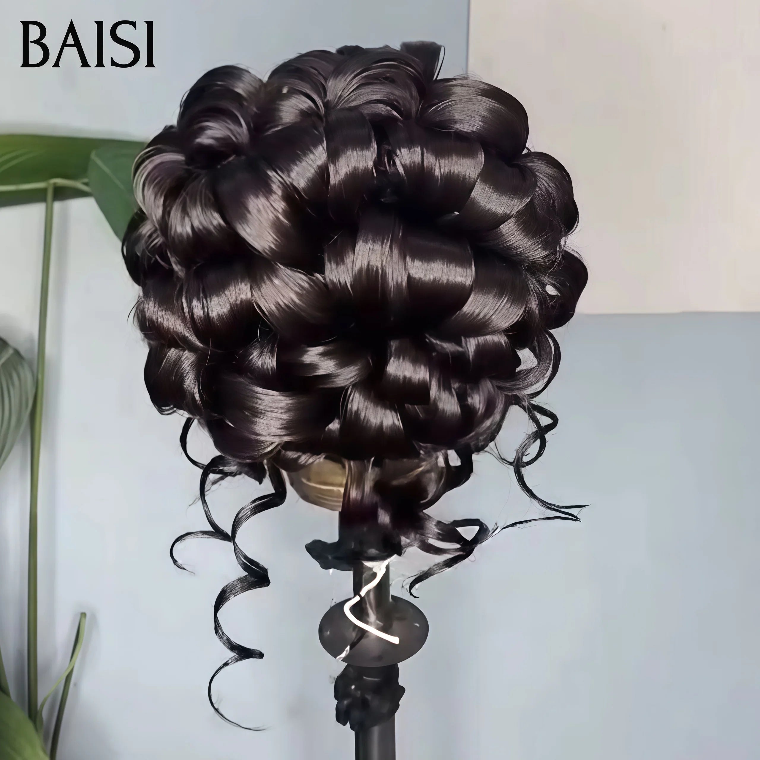 BAISI Coiffure de luxe Hilary Perruques Mariage Prête à porter chignon et personalisation comme sur la vidéo 100% identique avec lace frontale pour mariage ou événement spécial