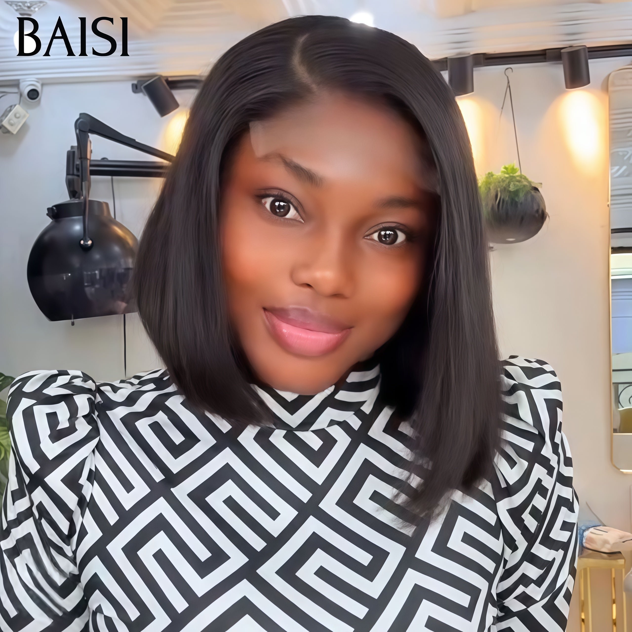 BAISI BLACK FRIDAY 1 bob liso closure lace 4X4 8 polegadas 72€ ou 2 perucas bob 190€ sem cola, fácil de usar em 100% cabelo humano verdadeiro, lace já cortado