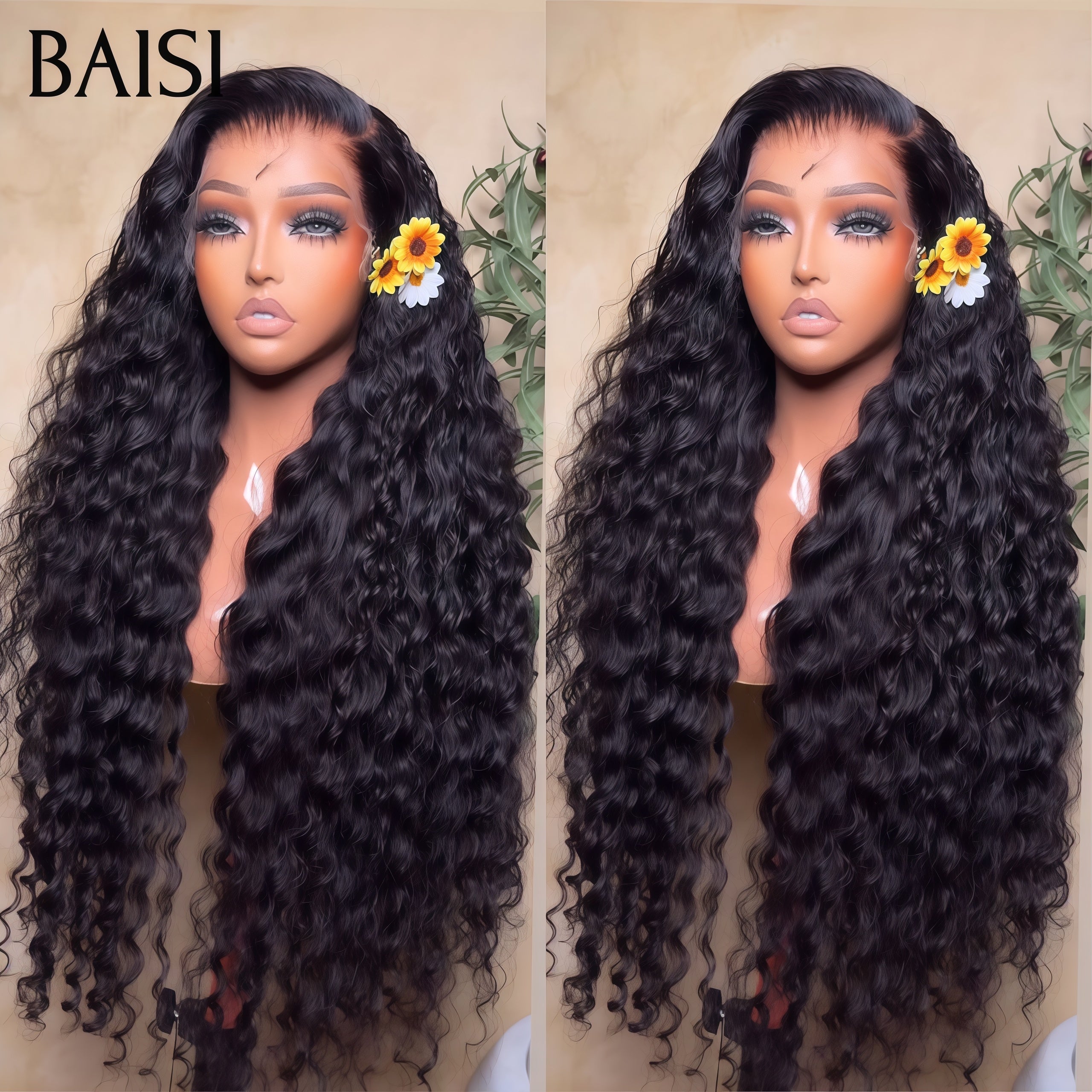 BAISI Oferta Flash Peruca Frontal Longa Deep Wave 30 polegadas 199€ em Promo com CÓDIGO em 100% Raw Hair D